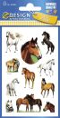 Z-Design 53483, Kinder Sticker, Pferde, 2 Bogen/22...