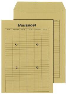 Hausposttasche B4, ungummiert, braun, 110 g/qm, 1 St.