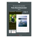 Foto-Bastelkalender Do-it Yourself - 21 x 29,7 cm, 2 in 1, schwarz/weiß, 1 St.