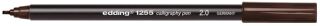 1255 Kalligrafie Stift - Fasermaler, 2,0 mm, dunkelbraun, 1 St.