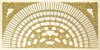 Schmuck-Ahnentafel "Halbkreis mit Ranken" 8 Generationen, 100x50 cm, 190g/qm, 1 St.