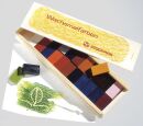 Wachsmalblöcke - 24 Farben, Holzkassette, 1 VPE