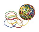 RONDELLA Gummibandkugel Ø 60mm, farbig sortiert,...