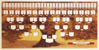 Schmuck-Ahnentafel "Brauner Baum" 7 Generationen, (BxH): 100 x 50 cm, 190g/qm, 1 St.