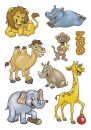 3334 Sticker DECOR Zootiere, 10 St.