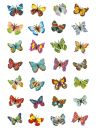 6819 Sticker MAGIC Schmetterlinge, Glitterfolie, 10 St.