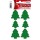6549 Sticker MAGIC Weihnachtsbäume, Filz, 10 St.