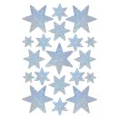3901 Sticker DECOR Sterne 6-zackig, silber, Holographie,...