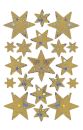 3902 Sticker DECOR Sterne 6-zackig, gold, Holographie, 10 St.