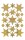 3902 Sticker DECOR Sterne 6-zackig, gold, Holographie, 10 St.