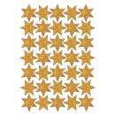 3911 Sticker DECOR Sterne 6-zackig, gold, beglimmert,...