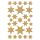 3916 Sticker DECOR Sterne 6-zackig, gold/irisierende Folie, 10 St.