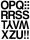 4188 Buchstaben-Etiketten - O-Z, 33 mm, wetterfest, schwarz, 1 St.