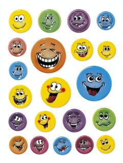 6153 Sticker MAGIC Gesichter, geprägt, 10 St.