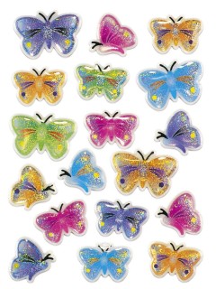 5251 Sticker MAGIC Schmetterlinge, Stone, 10 St.