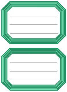 5716 Schuletiketten neutral grün Liniert 82x55 mm, 1 St.