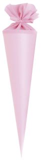 Bastelschultüte Buntkarton rosa 70 cm, 1 St.