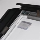 POV® Klapprahmen Double Paperboard, 4 x DIN A4 Schwarz-Silber