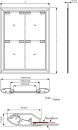 POV® Klapprahmen Double Paperboard, 4 x DIN A4 Schwarz-Silber