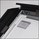 POV® Klapprahmen Double Paperboard, 4 x DIN A4 Silber-Schwarz