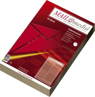 Faltentaschen - B4, ohne Fenster, 40 mm-Falte, Klotzboden, haftklebend, braun, 130 g/qm, 50 Stück, 1 St.