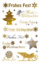 Z-Design 52720, Weihnachtssticker, Schriftzug: "Frohe Weihnachten", 2 Bogen/20 Sticker, 10 St.