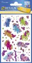 Z-Design 56063, Glitter Sticker, Einhorn, 1 Bogen/15...