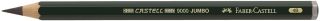 Bleistift Castell® 9000 Jumbo - 4B, dunkelgrün, 6 St.