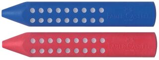 Dreieckradierer GRIP 2001 - rot/blau sortiert, Stiftform, 10 St.
