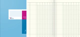 Spaltenbuch - 6 Spalten, A4, 40 Blatt, 1 St.