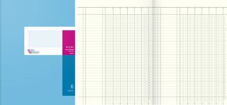 Spaltenbuch - 6 Spalten, A4, 40 Blatt, 1 St.