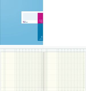 Spaltenbuch - 8 Spalten, 27,7x29,7 cm, 40 Blatt, 1 St.