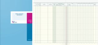 Rechnungs-/Waren-Eingangsbuch, 2 Seiten, A4, 210 x 257 mm, 40 Blatt, 1 St.