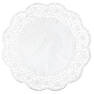 Tortenspitzen - Ø 17 cm, 24 Stück, weiß, 1 St.