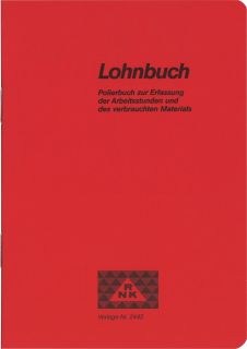 Taschenlohnbuch für mehrere Arbeiter (Polierbuch) - 170 x 120 mm, 48 Blatt, 1 St.