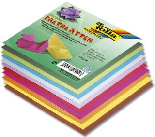 Faltblätter 20 x 20 cm - 10 Farben sortiert, 500 Blatt, 70g/qm, 1 St.