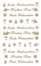 Z-Design 52391, Weihnachtssticker, Schriftzug: "Frohe Weihnachten", 2 Bogen/44 Sticker, 10 St.