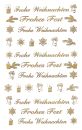 Z-Design 52391, Weihnachtssticker, Schriftzug: "Frohe Weihnachten", 2 Bogen/44 Sticker, 10 St.