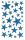 Z-Design 52259, Weihnachtssticker, Sterne, 1 Bogen/38 Sticker, 10 St.