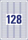 L6020REV-25 Etiketten für Dias, wiederablösbar, 43,2 x 8,5 mm, 25 Blatt/3.200 Etiketten, weiß, 1 St.