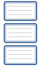 59286 Schule Buchetikett blauer Rahmen Papier 3...