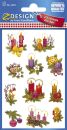 Z-Design 4050, Weihnachtssticker, Gestecke, 2 Bogen/22...