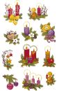 Z-Design 4050, Weihnachtssticker, Gestecke, 2 Bogen/22...