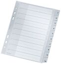 1285 Zahlenregister - 1-10, PP, A5, PP, 10 Blatt, grau, 1...
