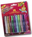 Glitterglue - 10 Metallic-Farben sortiert, 10 Stück...