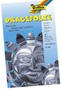 Prägefolie Mappe - 19 x 30 cm, silber, 3 Blatt, 1 St.