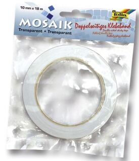 Doppelseitiges Klebeband, 10mm x 18m, transparent, 1 St.