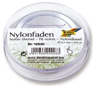 Nylonfaden - 0,3 mm, 100 m Spule, 1 St.