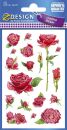 Z-Design 54337, Deko Sticker, Rosen, 3 Bogen/54 Sticker,...