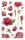 Z-Design 54337, Deko Sticker, Rosen, 3 Bogen/54 Sticker, 10 St.